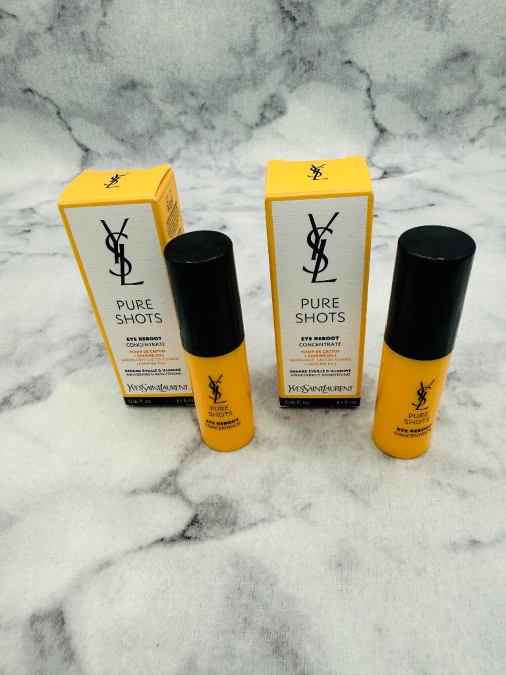 Yves Saint Laurent Skincare Set-Pure Shot Eye Reboot Concentrate,5ml-2pc-BOX-NEW - Picture 2 of 15